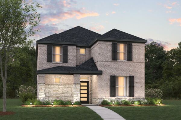 Crossvine Elevation B with Optional Stone