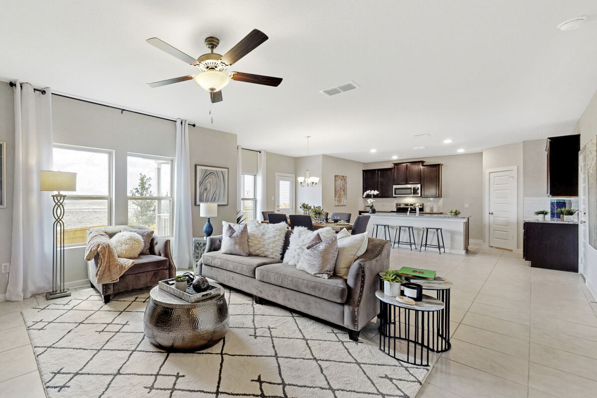 White and Gray Living Room