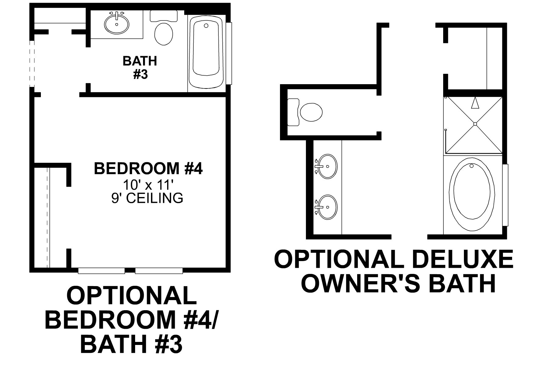 Crossvine First Floor Options