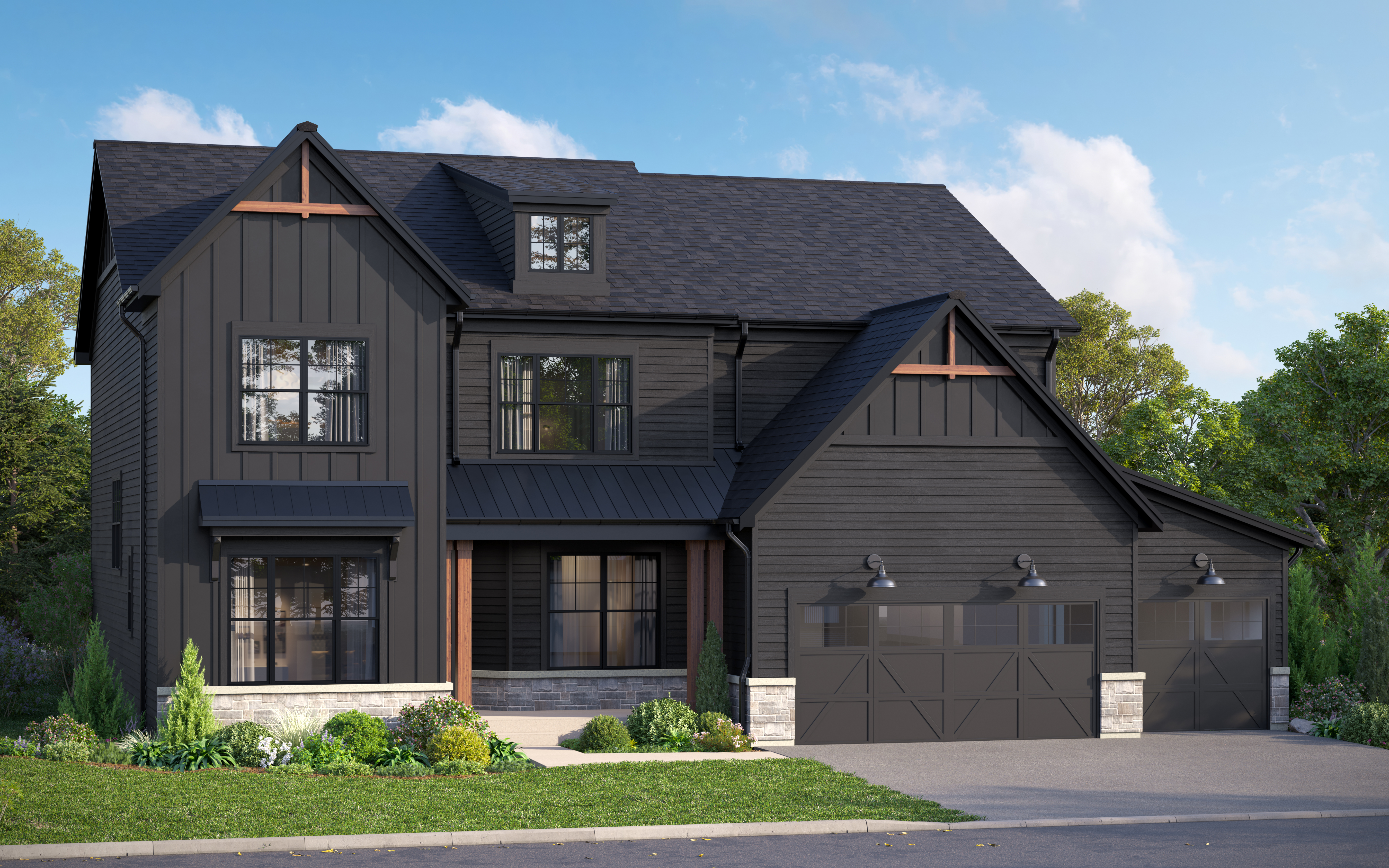 Sutcliff Elevation Urban Farmhouse 