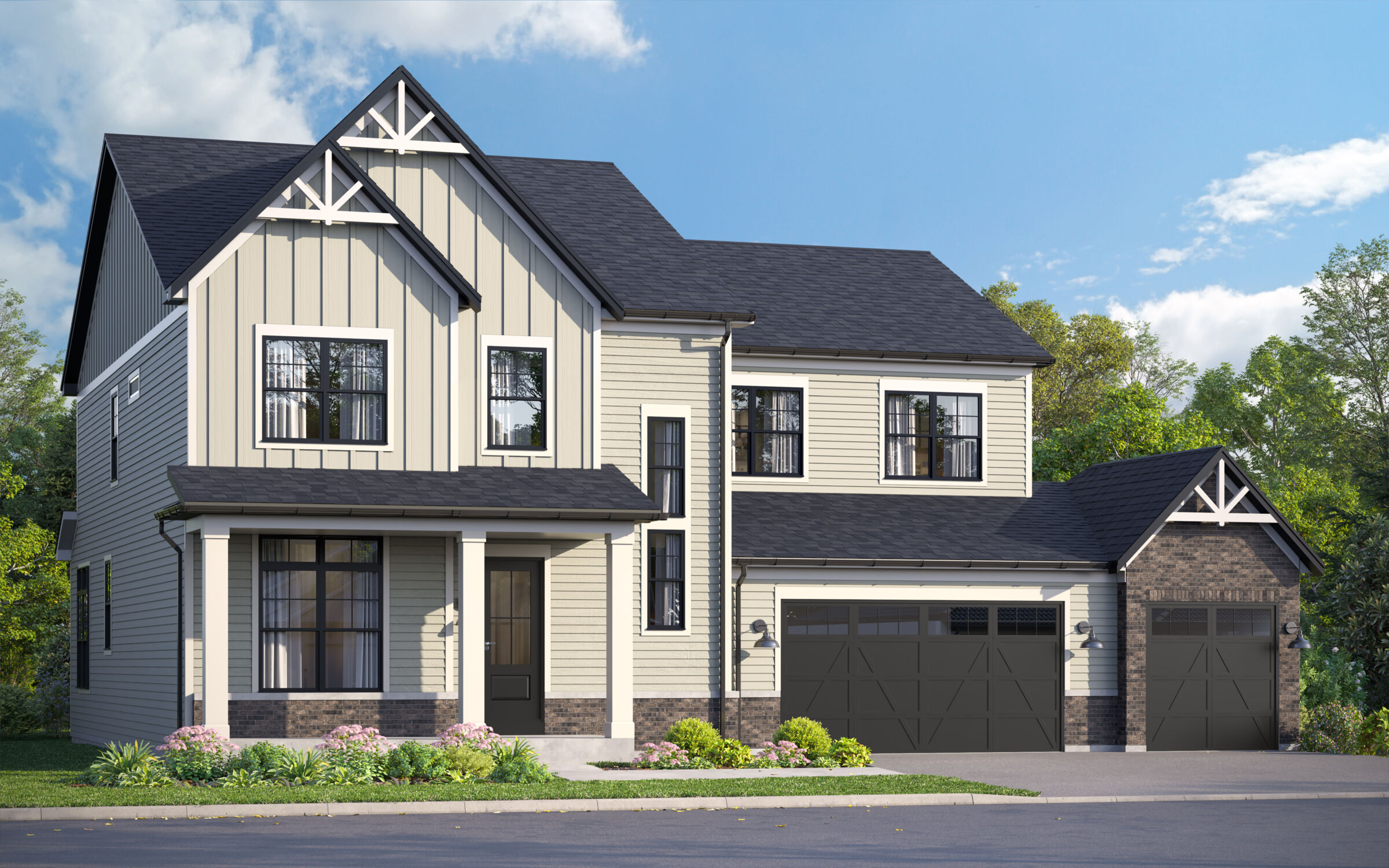 Stockwell Elevation Urban Farmhouse