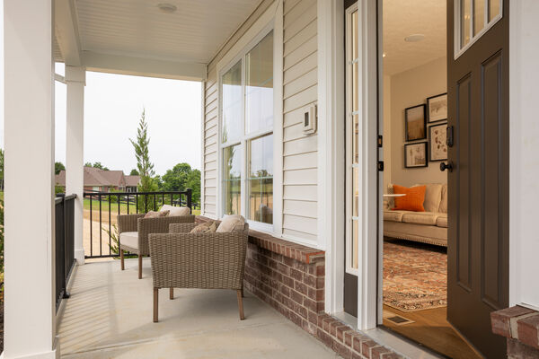 Front Porch With Fresh Wood