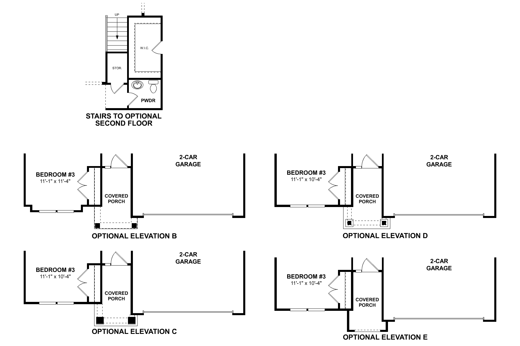 Meadow First Floor Options