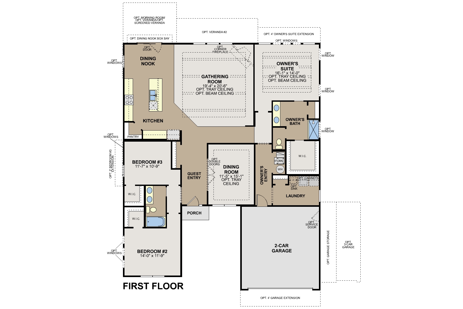 Cheswicke II First Floor Options