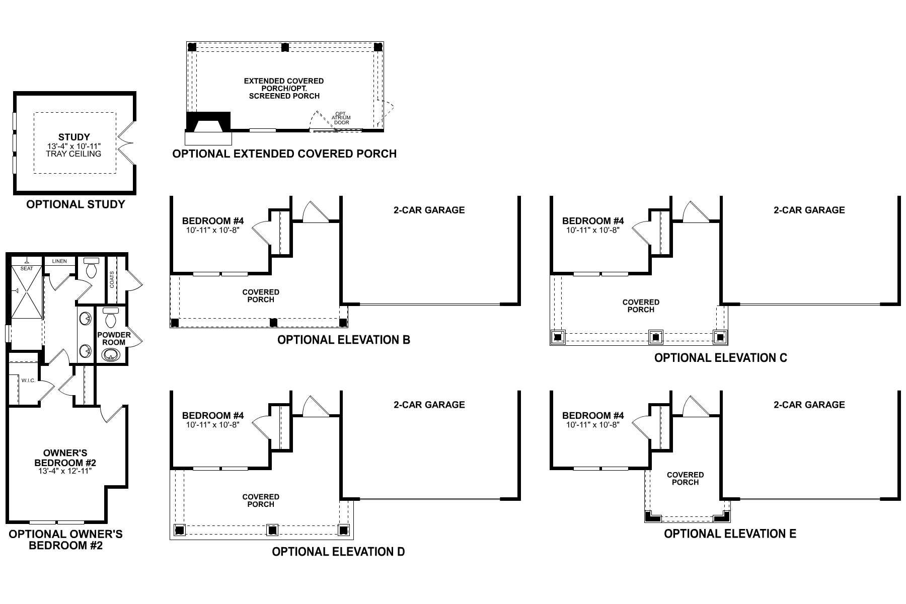 Brayden First Floor Options