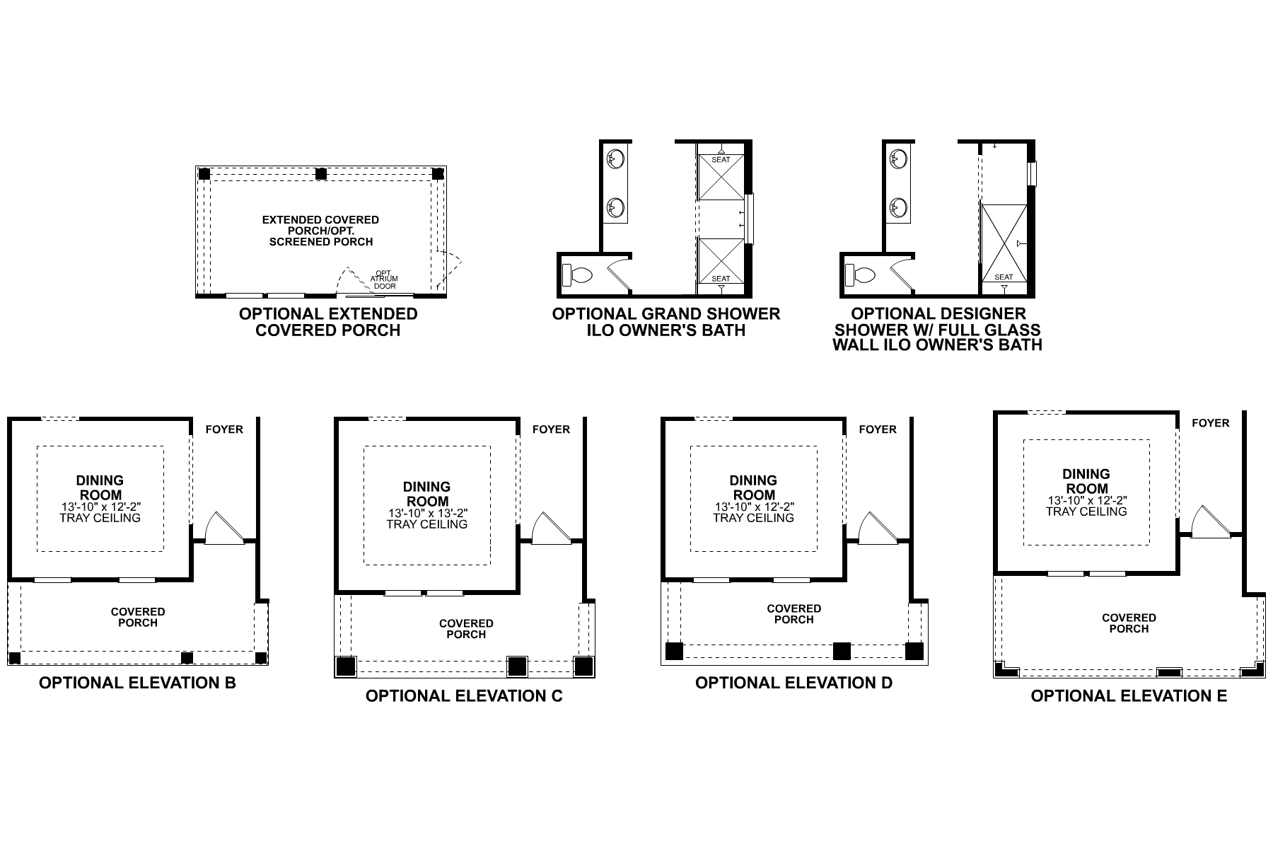 Tyler First Floor Options