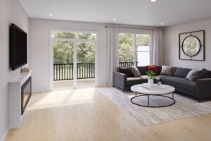 Emerald Floorplan Living Room Rendering