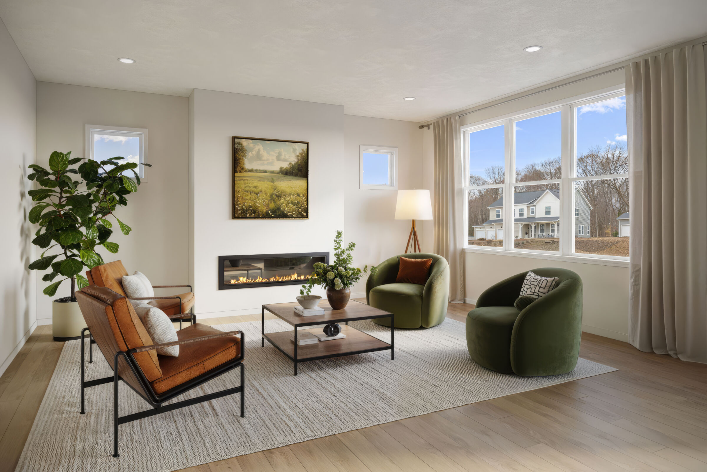 Family Room Rendering - Representational Photo