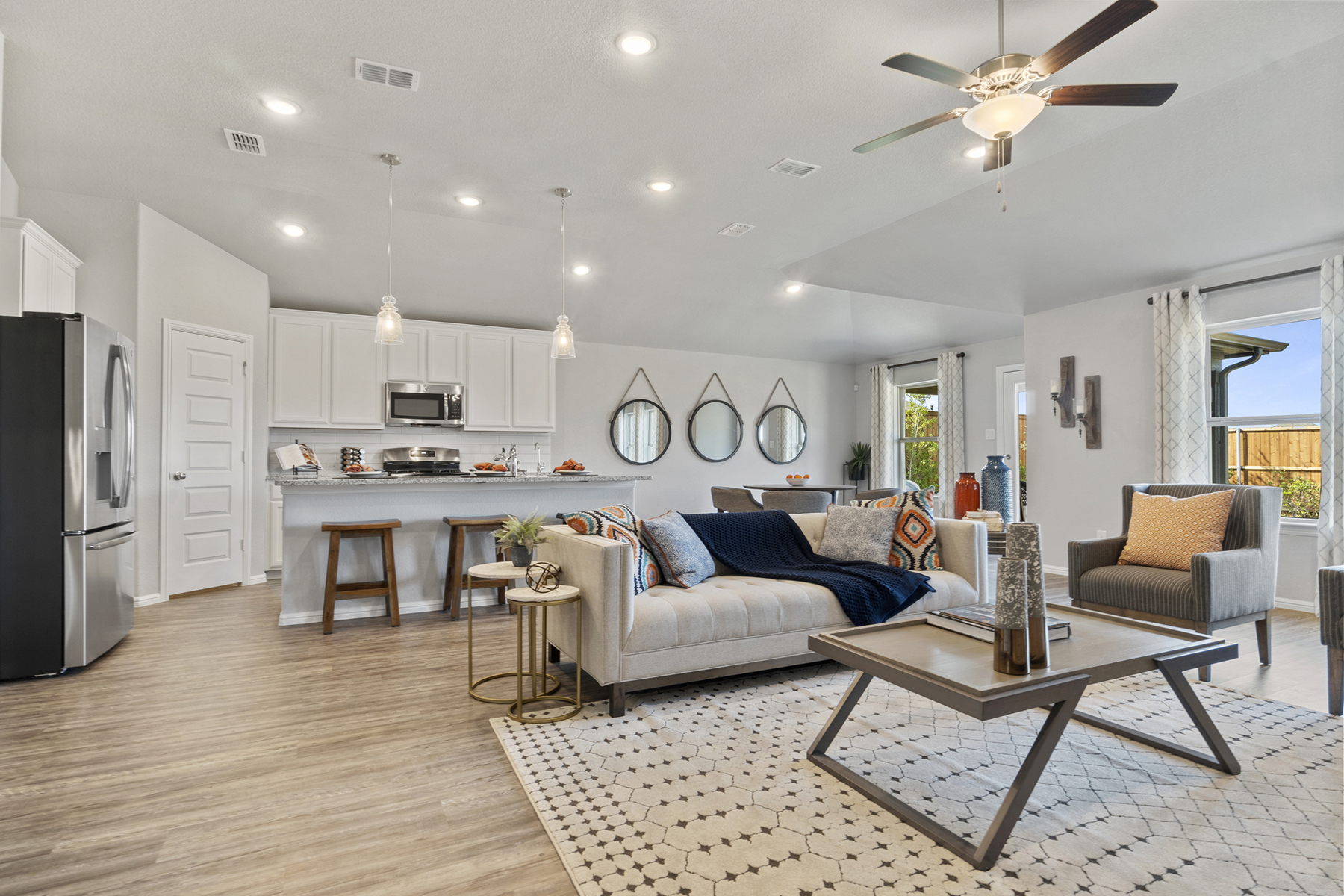 Family Room With LVP Floors