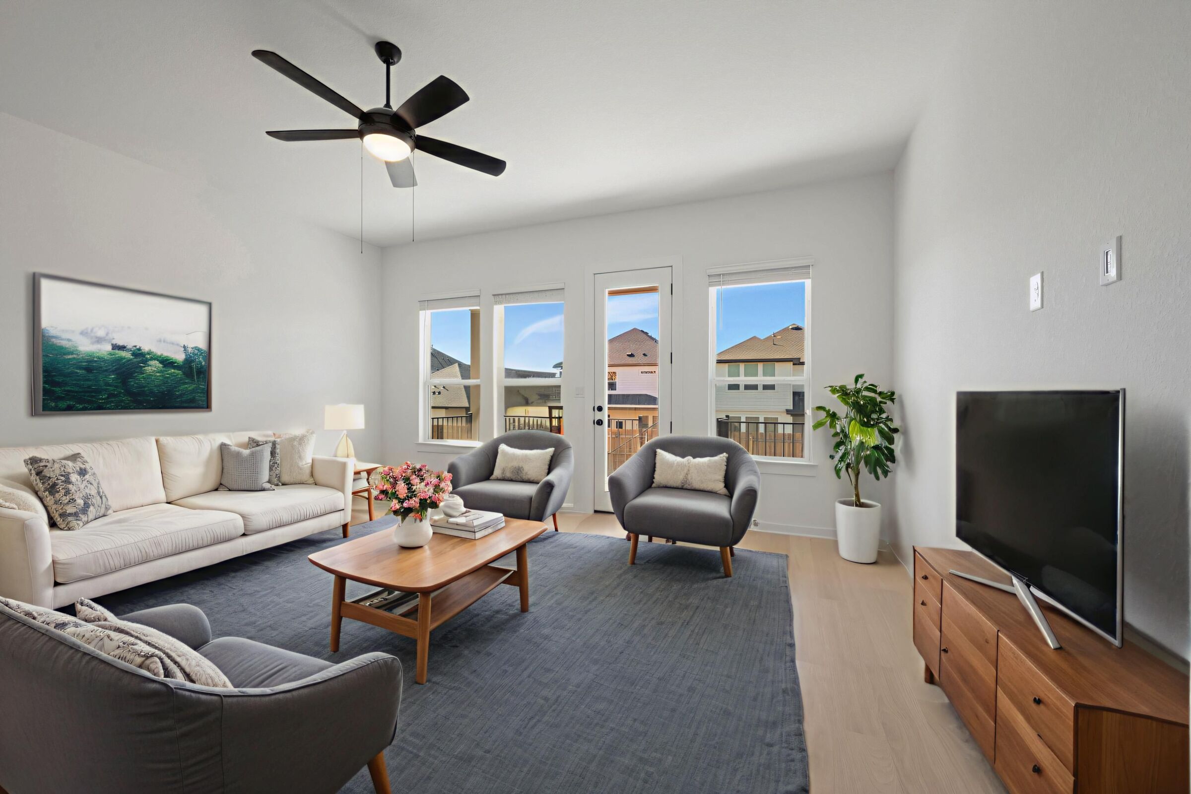 Living Room - Virtually Staged