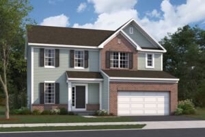 Delaware Elevation A w/ Optional Brick