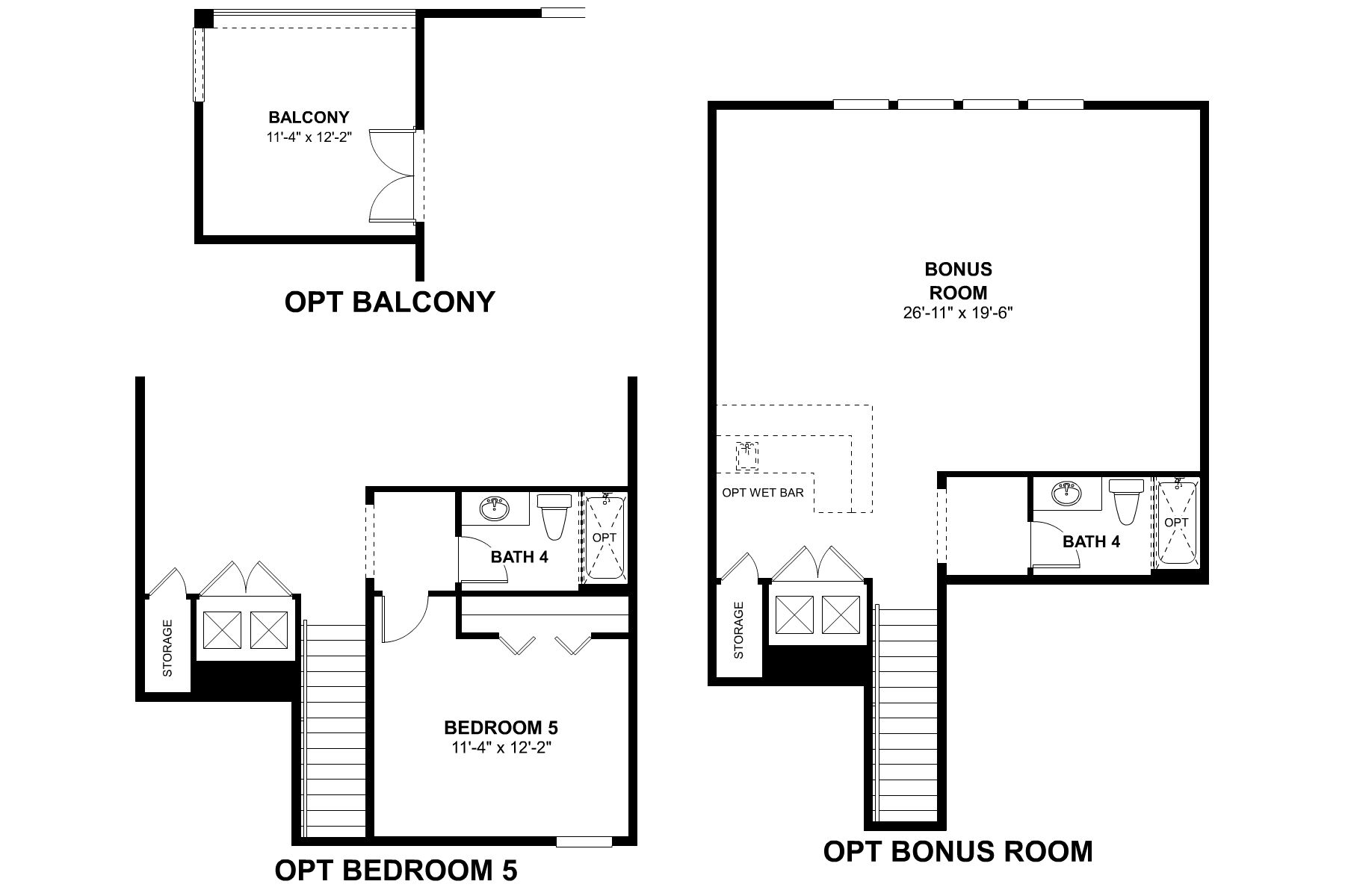 Brookhaven Second Floor Options