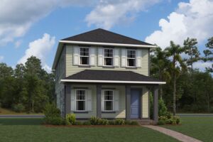 Jensen Elevation  Traditional Florida Four Square