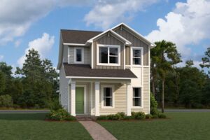 Sandestin Elevation  Transitional Farmhouse