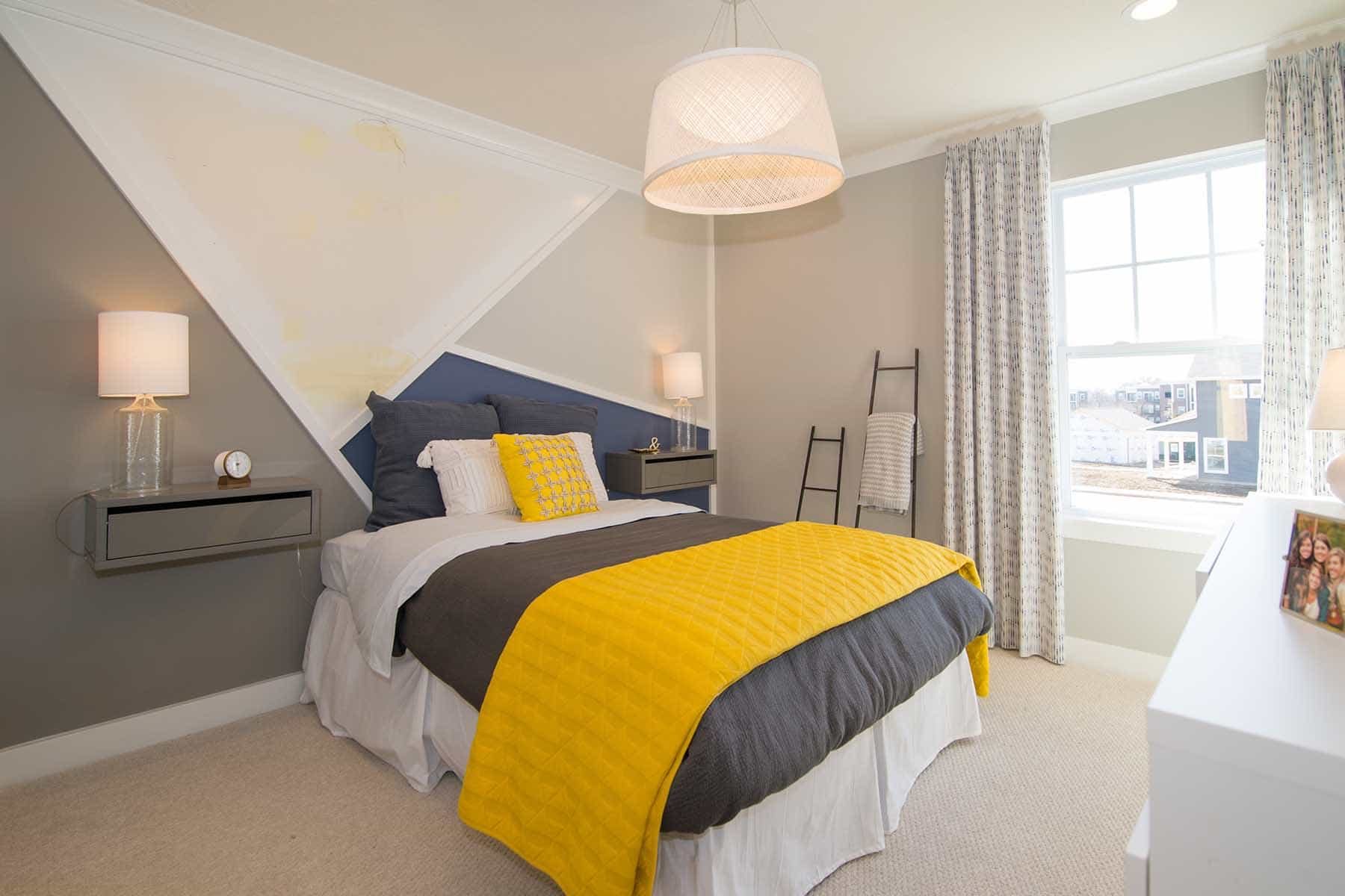 Bedroom With Floating Nightstands