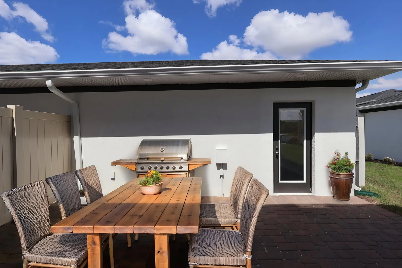 Townhome courtyard space