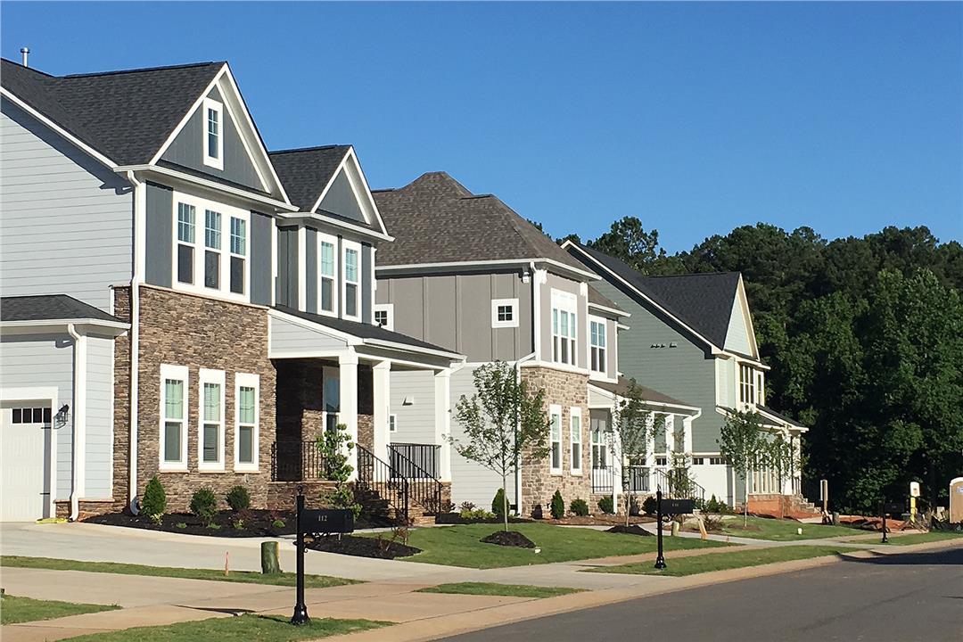 Streetscape of New Homes