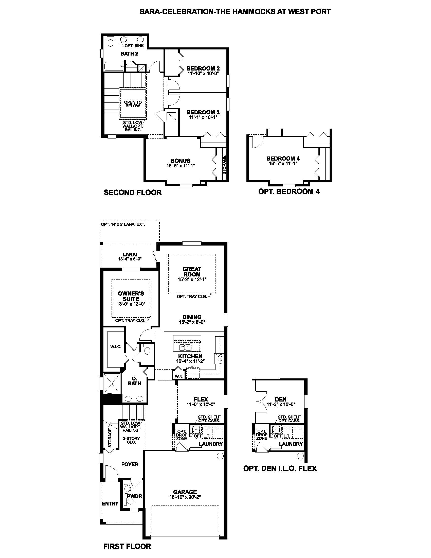 The Hammocks at West Port Celebration Floorplan