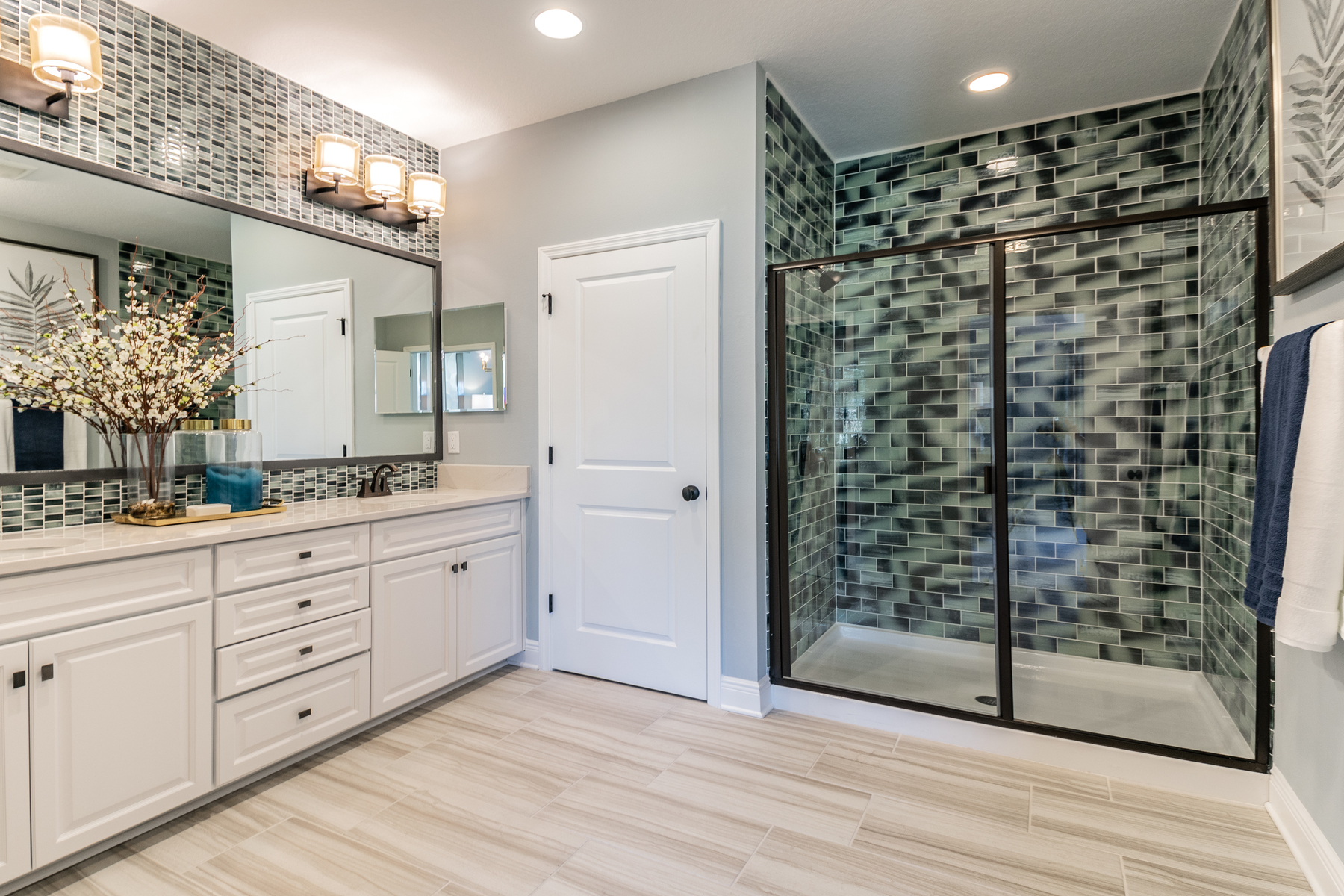 Owner's Bathroom With Intricate Tile