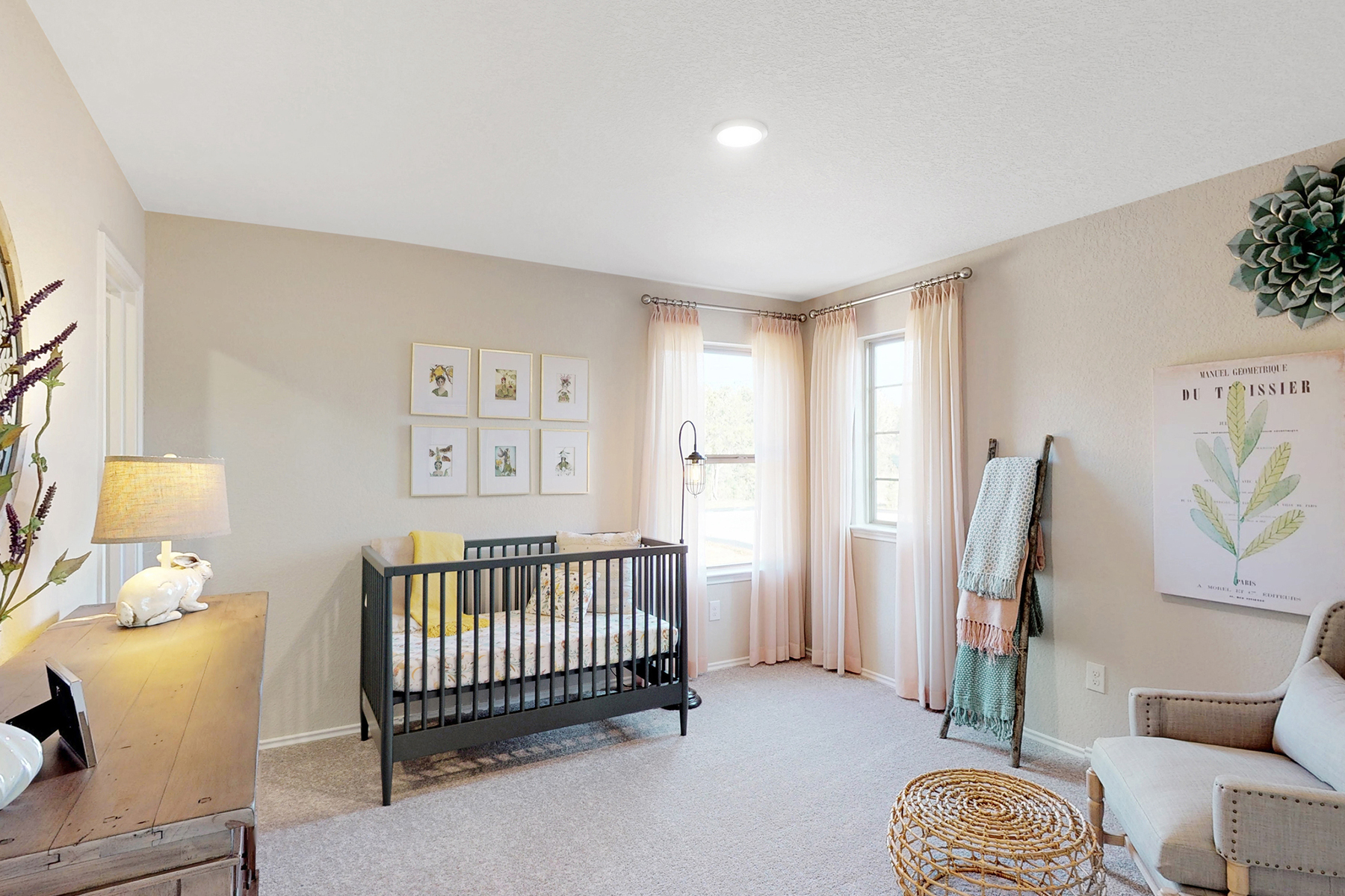 Nursery Room Designed with Artwork