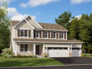 Aberdeen Elevation Classical 3-Car Garage