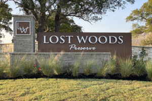 Lost Woods Preserve Entrance