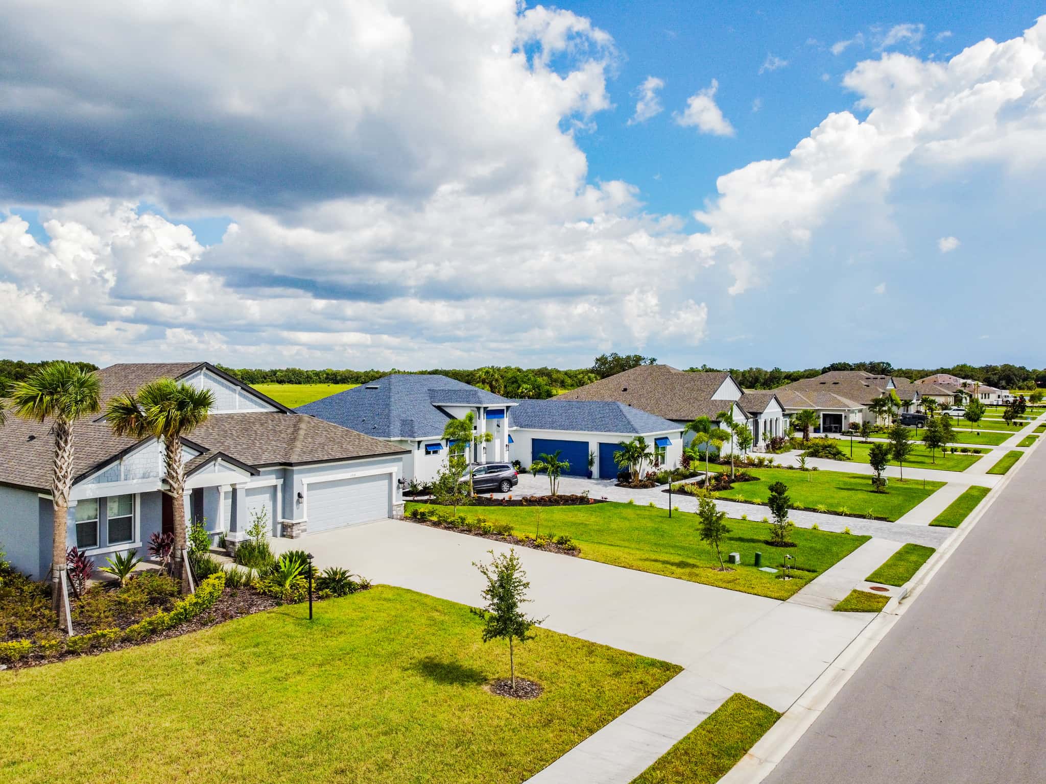 Streetscape of Homes in Parrish, FL