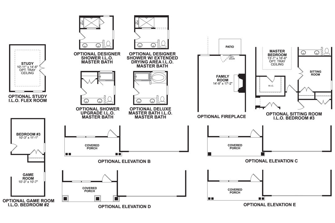 Claiborne II Main Floor Options
