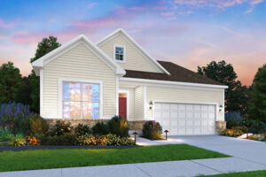 Faulkner - Elevation A (Optional Coach Lights and Stone Wainscot)