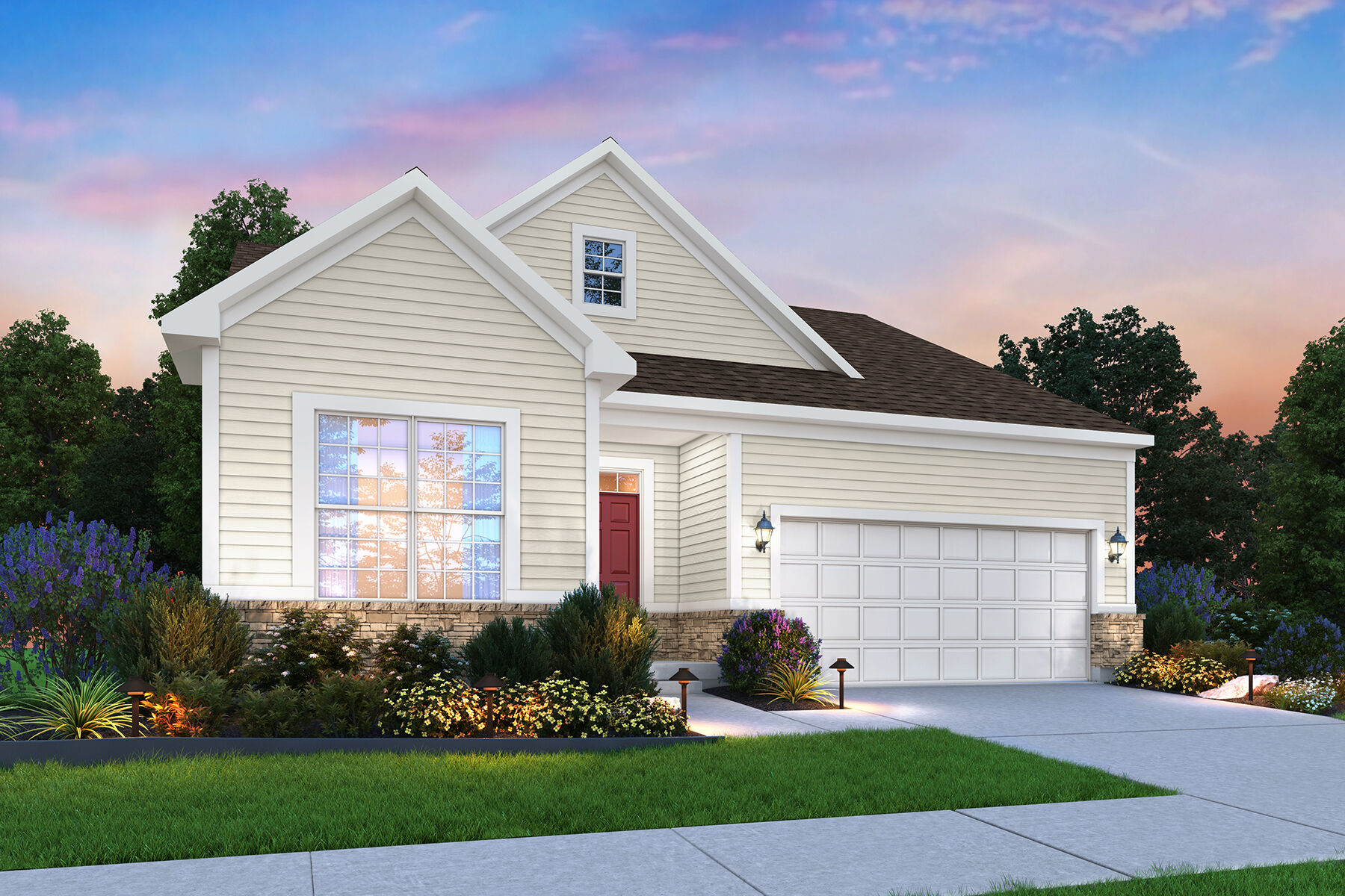 Faulkner - Elevation A (Optional Coach Lights and 