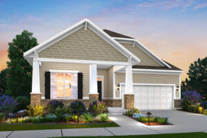 Faulkner - Elevation C (Optional Coach Lights and Brick Wainscot)