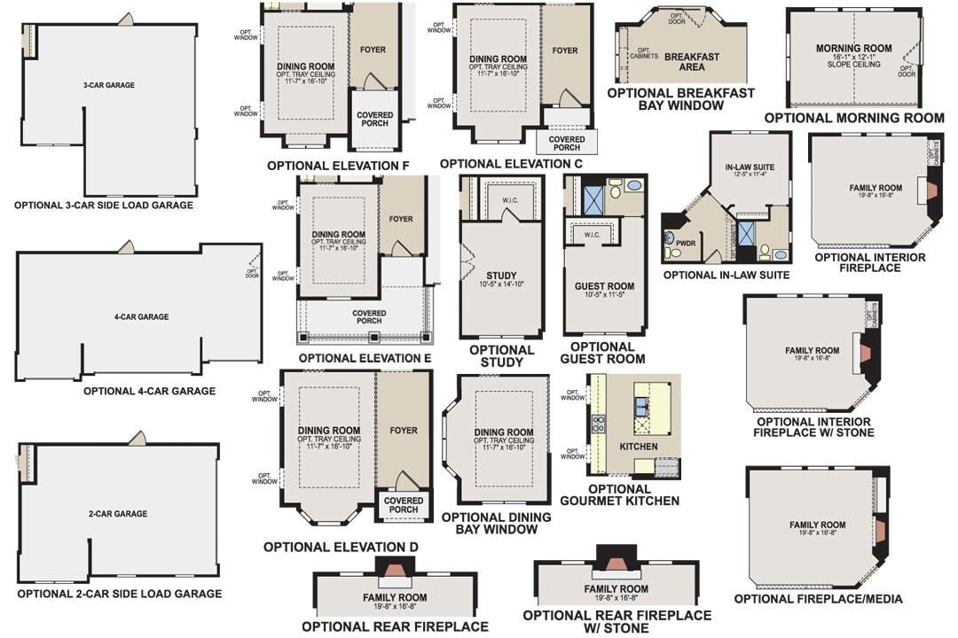 Ainsley II Floorplan Options
