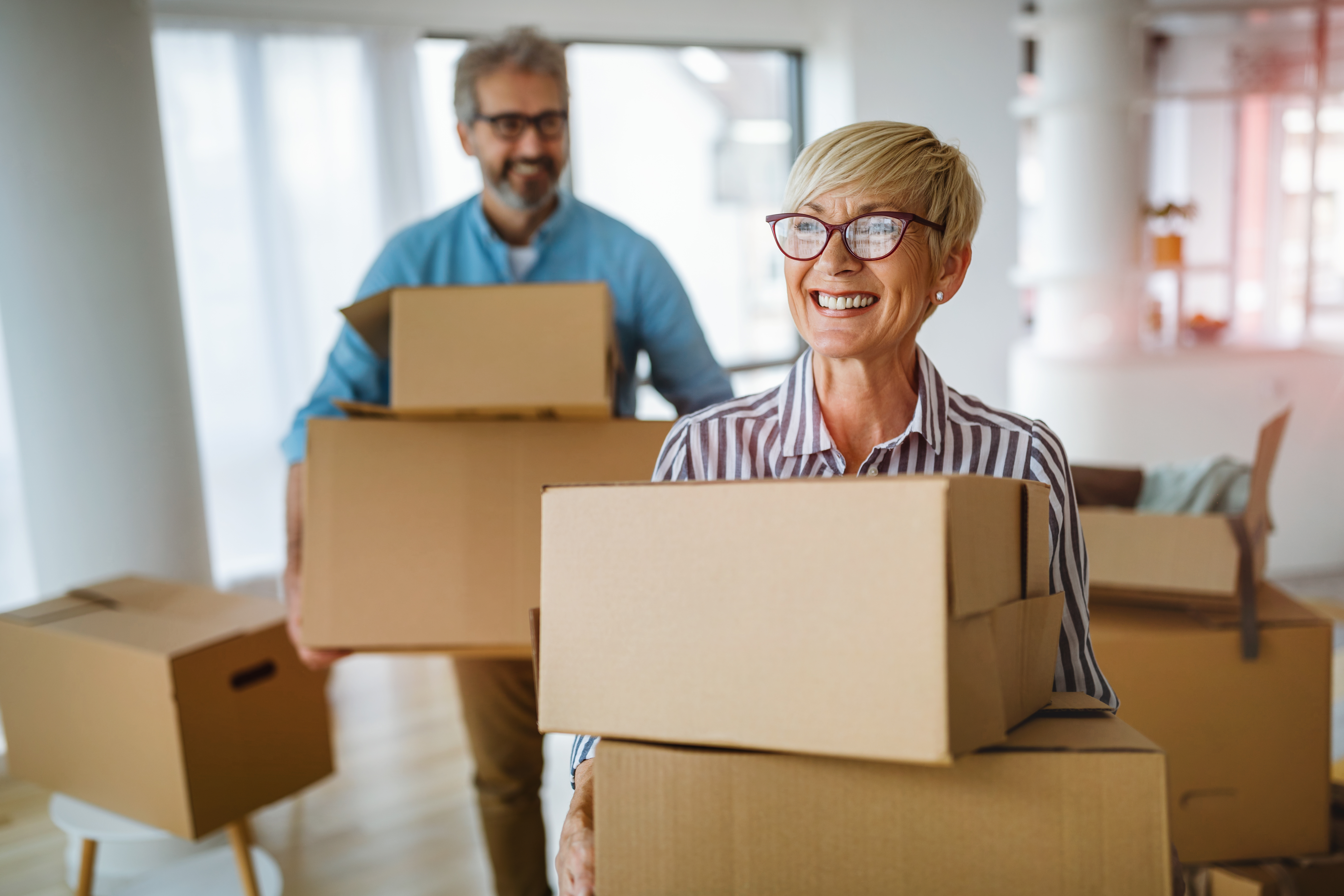 Homeowners Moving Into New Home