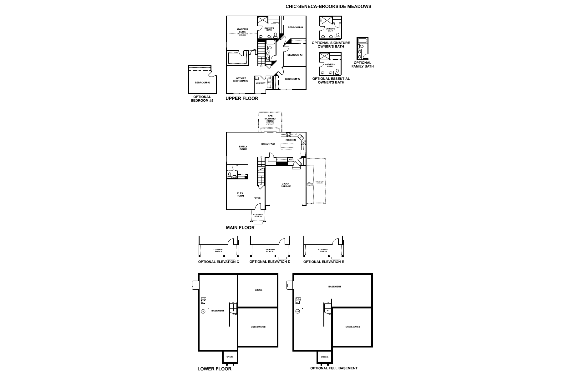 Brookside Meadows Seneca Floorplan