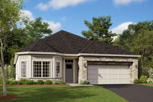 Cedarwood Elevation B - Stone