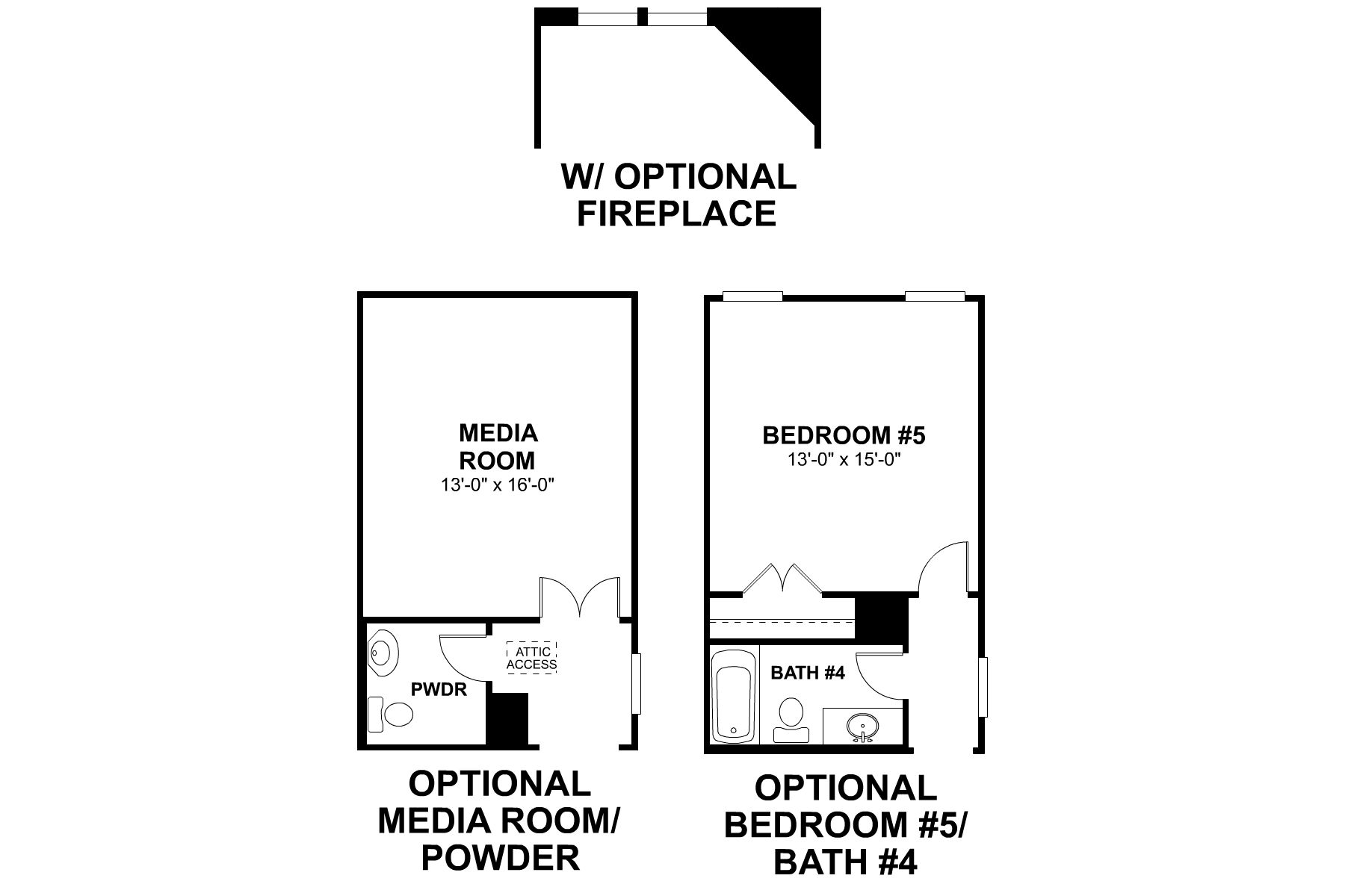 Balcones II Second Floor Options
