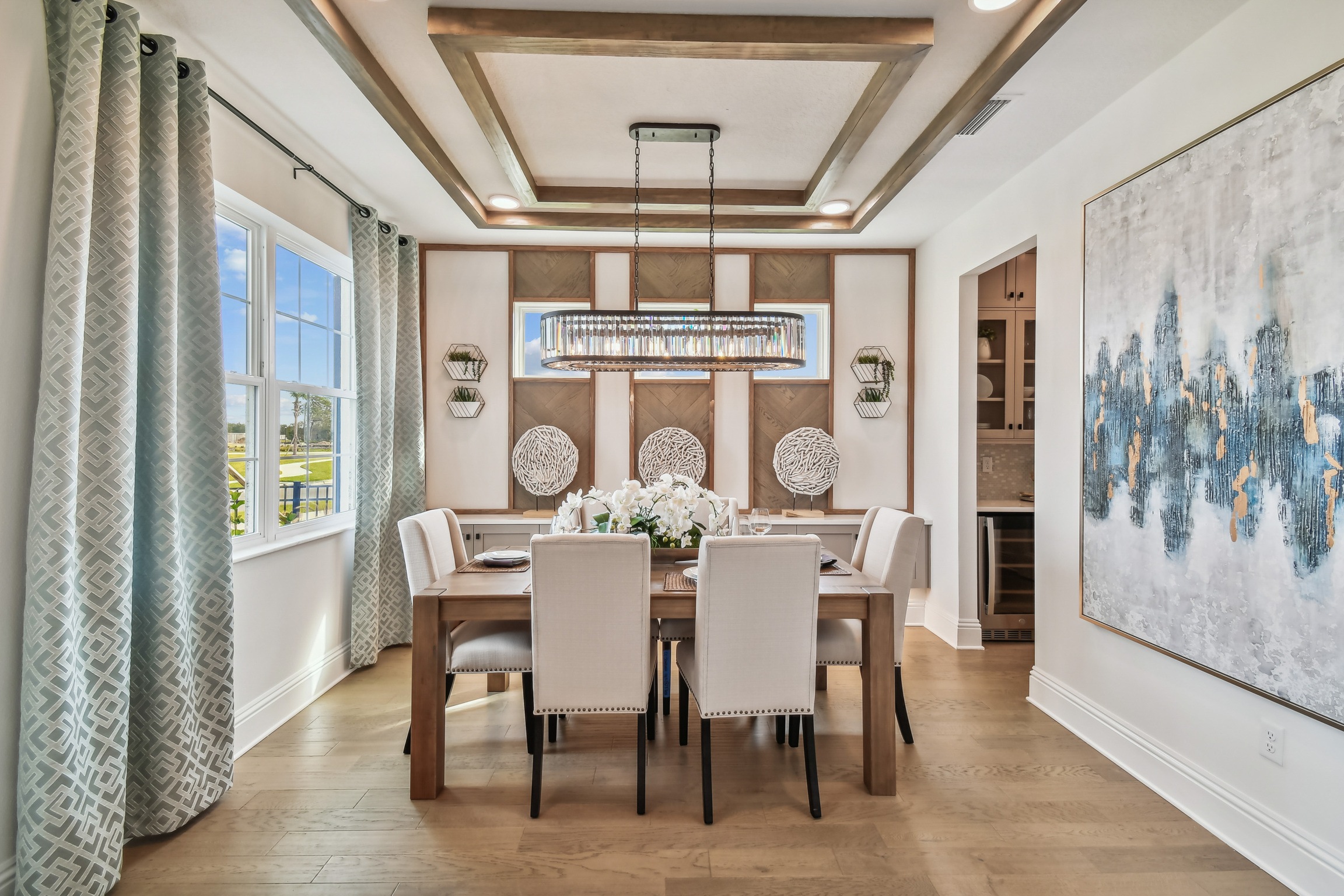 Tray Ceiling With Lighting