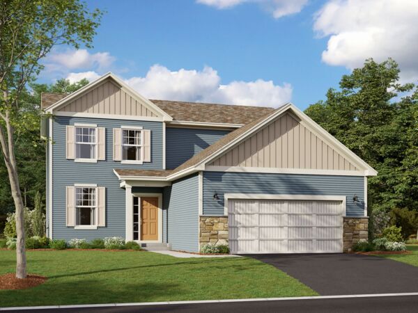 Bloomington Elevation D Optional Stone