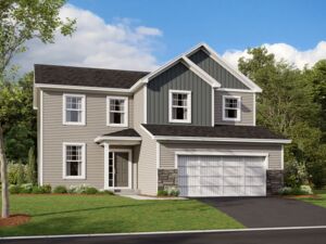 Dearborn Elevation E Optional Stone