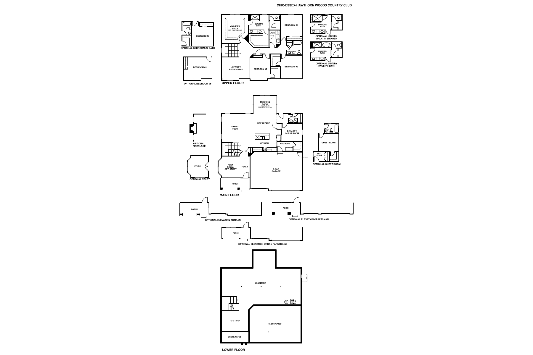 Hawthorn Woods Country Club Essex Floorplan