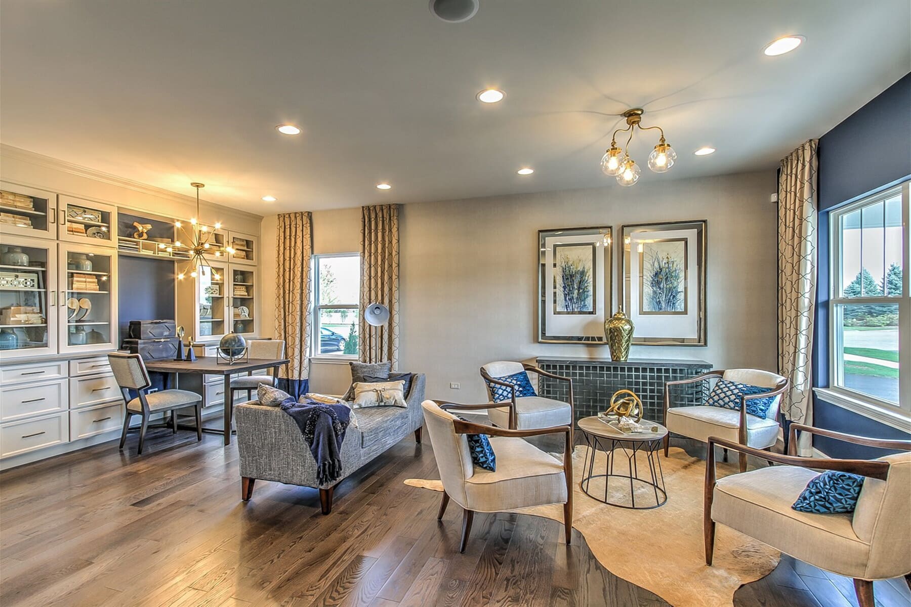 Living Room With Shelving