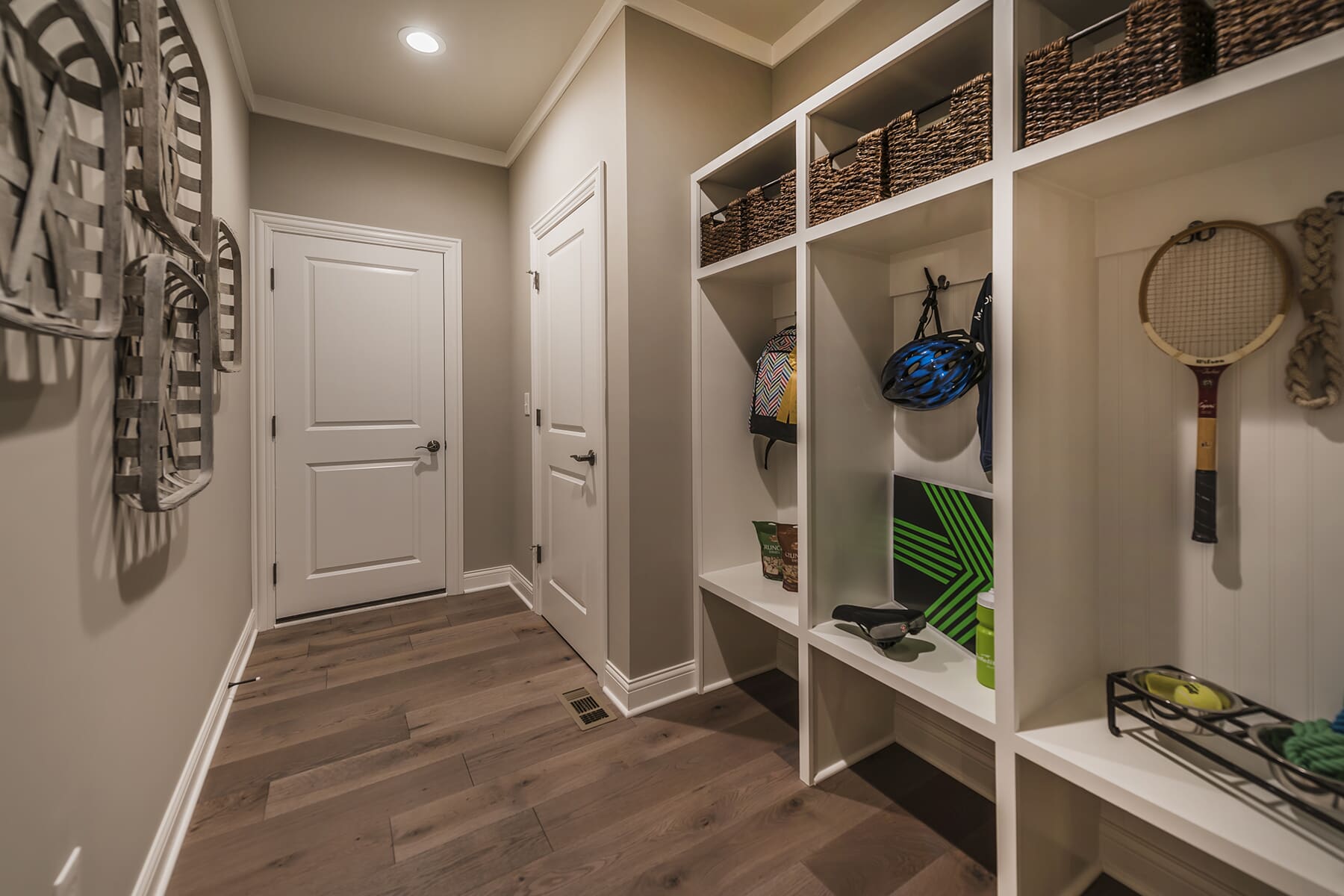 Mud Room With Individual Cubbies