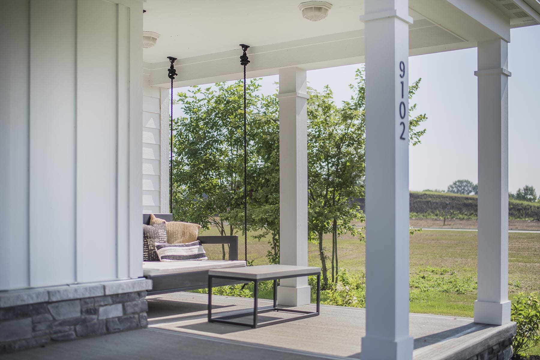 Front Porch With Swing