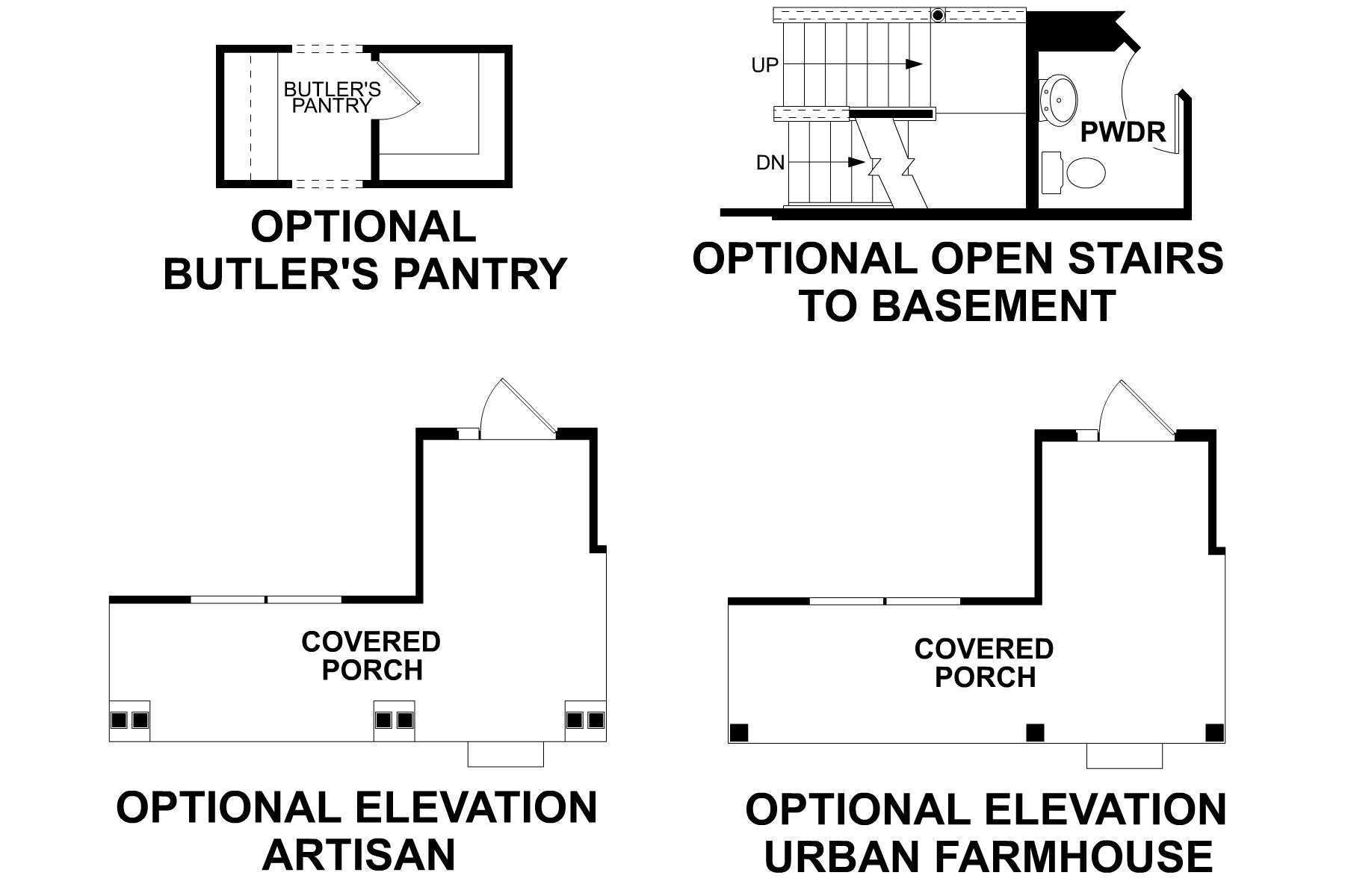 Hudson First Floor Options