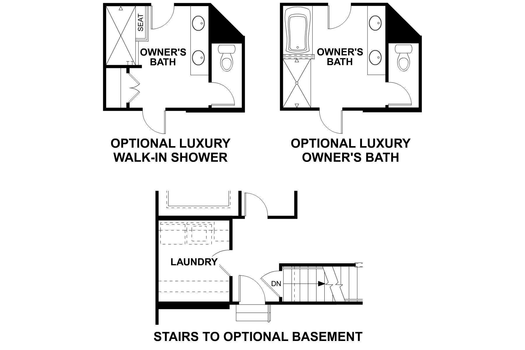 Danbury II Main Floor Options