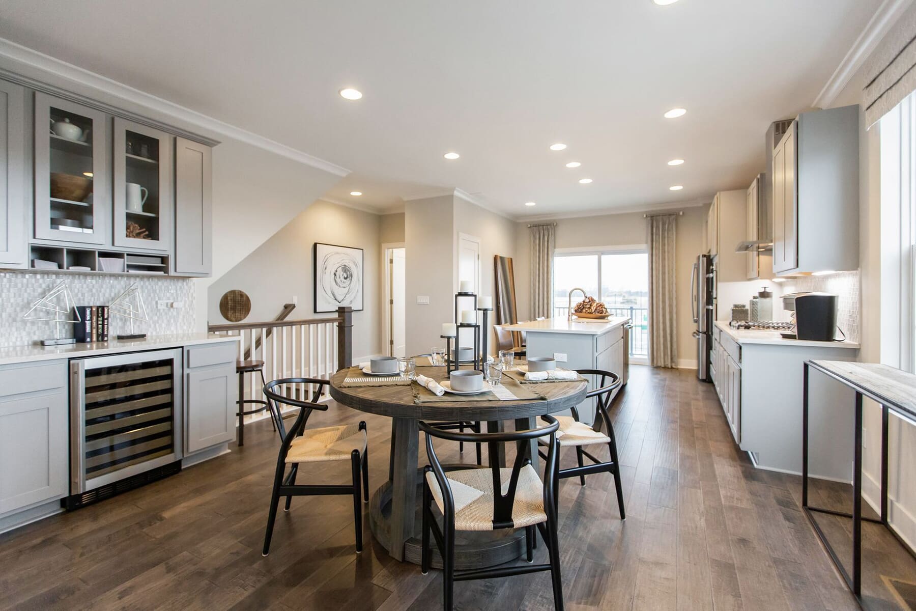 Neutral-Colored Dining Area