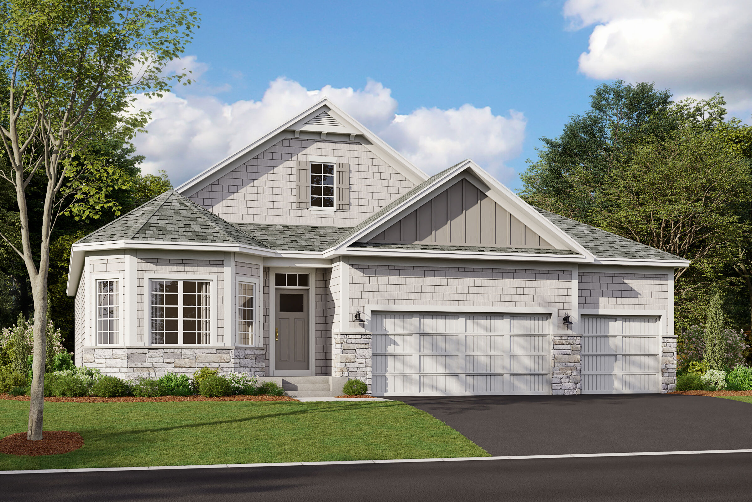 Grayson Elevation B 3-Car