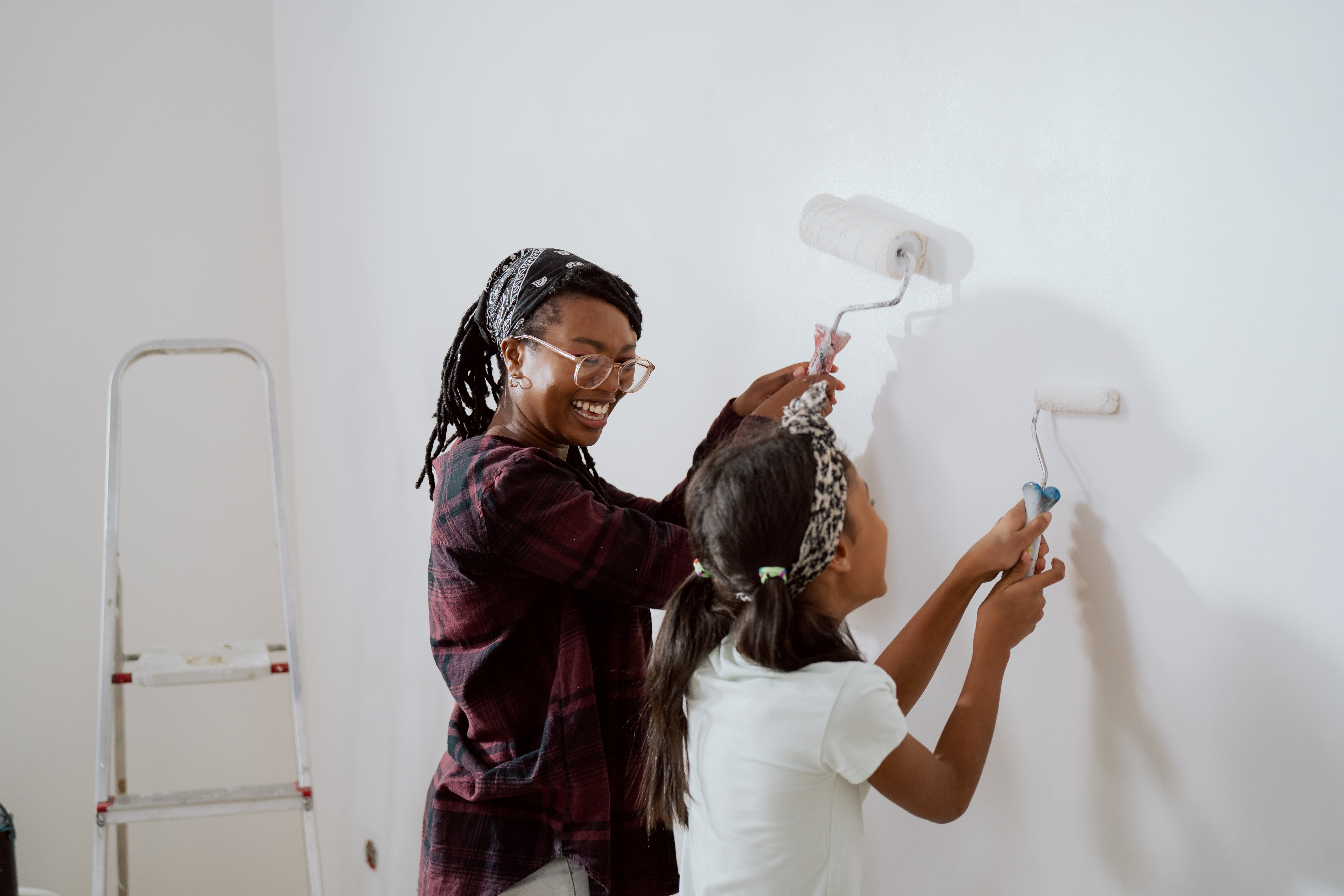 Mother and Daughter Painting