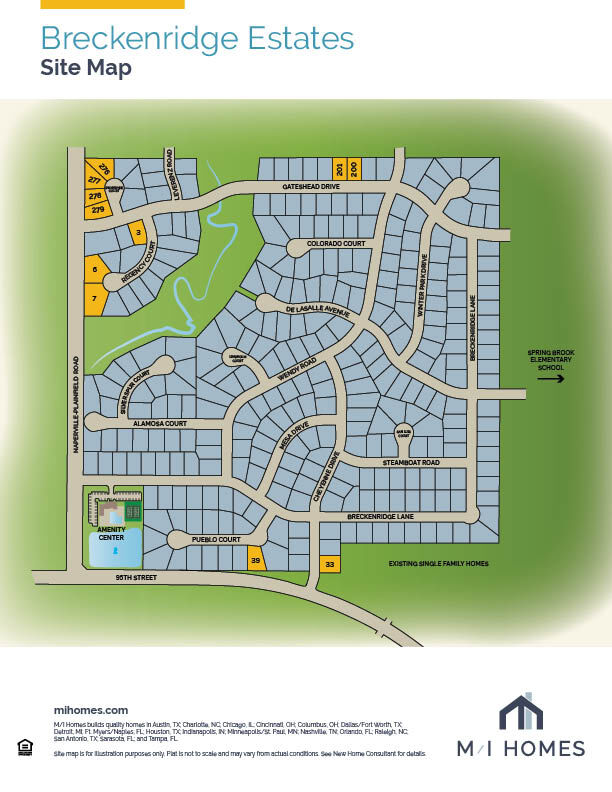 Naperville New Homes Breckenridge Estates M/I Homes