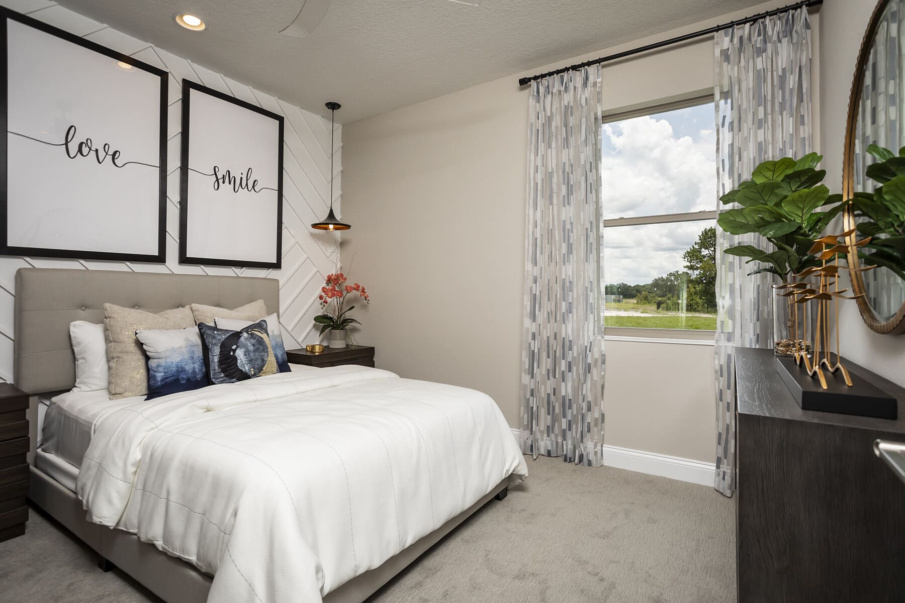 Subtle and Soothing Guest Room